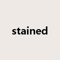 stained是什么意思