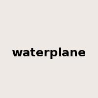 waterplane是什么意思