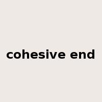 cohesive end是什么意思