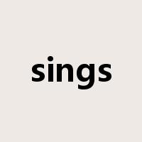sings是什么意思