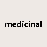 medicinal是什么意思