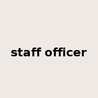 staff officer是什么意思