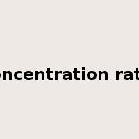 concentration ratio是什么意思