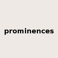prominences是什么意思