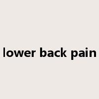 lower back pain是什么意思