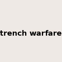 trench warfare是什么意思
