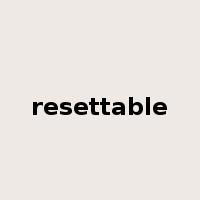 resettable是什么意思