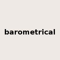 barometrical是什么意思