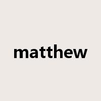 matthew是什么意思
