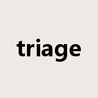 triage是什么意思