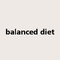 balanced diet是什么意思