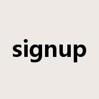 signup是什么意思
