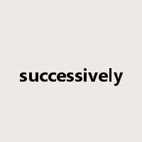successively是什么意思