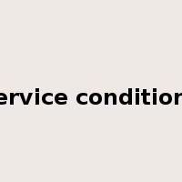 service conditions是什么意思