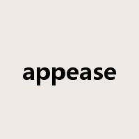 appease是什么意思