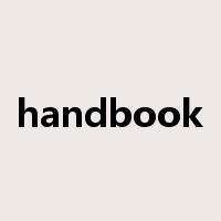 handbook是什么意思