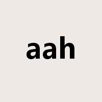aah是什么意思