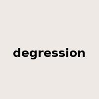 degression是什么意思