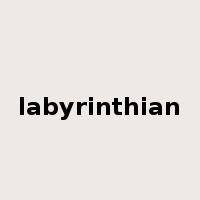 labyrinthian是什么意思
