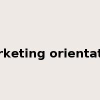 marketing orientation是什么意思