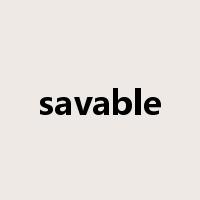 savable是什么意思