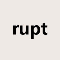 rupt是什么意思