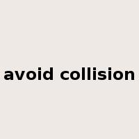 avoid collision是什么意思
