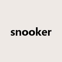 snooker是什么意思