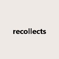 recollects是什么意思