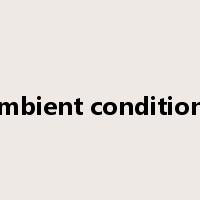 ambient conditions是什么意思