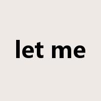 let me是什么意思