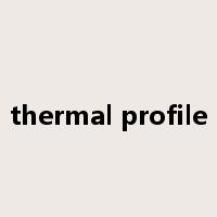 thermal profile是什么意思