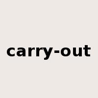 carry-out是什么意思