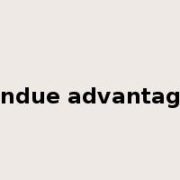 undue advantage是什么意思