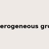 heterogeneous group是什么意思