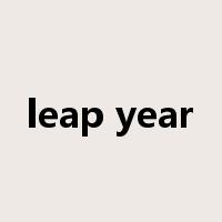 leap year是什么意思