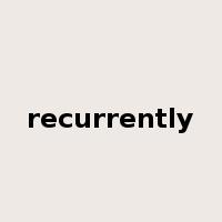 recurrently是什么意思