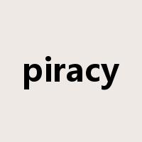 piracy是什么意思