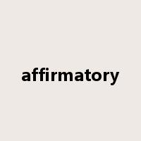 affirmatory是什么意思