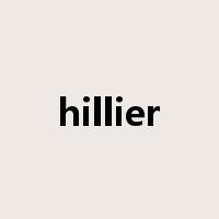 hillier是什么意思