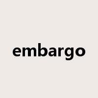 embargo是什么意思