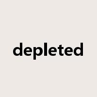 depleted是什么意思