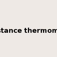 resistance thermometer是什么意思