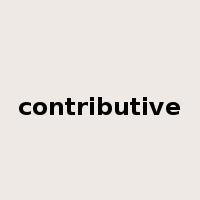 contributive是什么意思