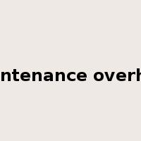 maintenance overhaul是什么意思