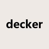 decker是什么意思