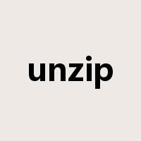 unzip是什么意思