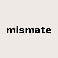 mismate是什么意思