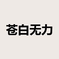 苍白无力是什么意思