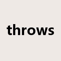 throws是什么意思